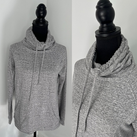 32 Degrees Heat Heather Gray Pullover Cowl Neck Sweatshirt (S) - Picture 1 of 7